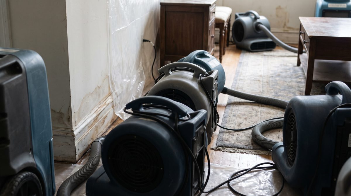 Ceiling water damage repair