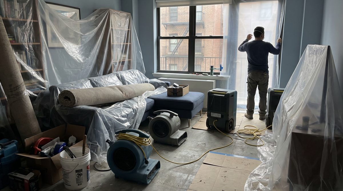 Moisture monitoring during water damage restoration